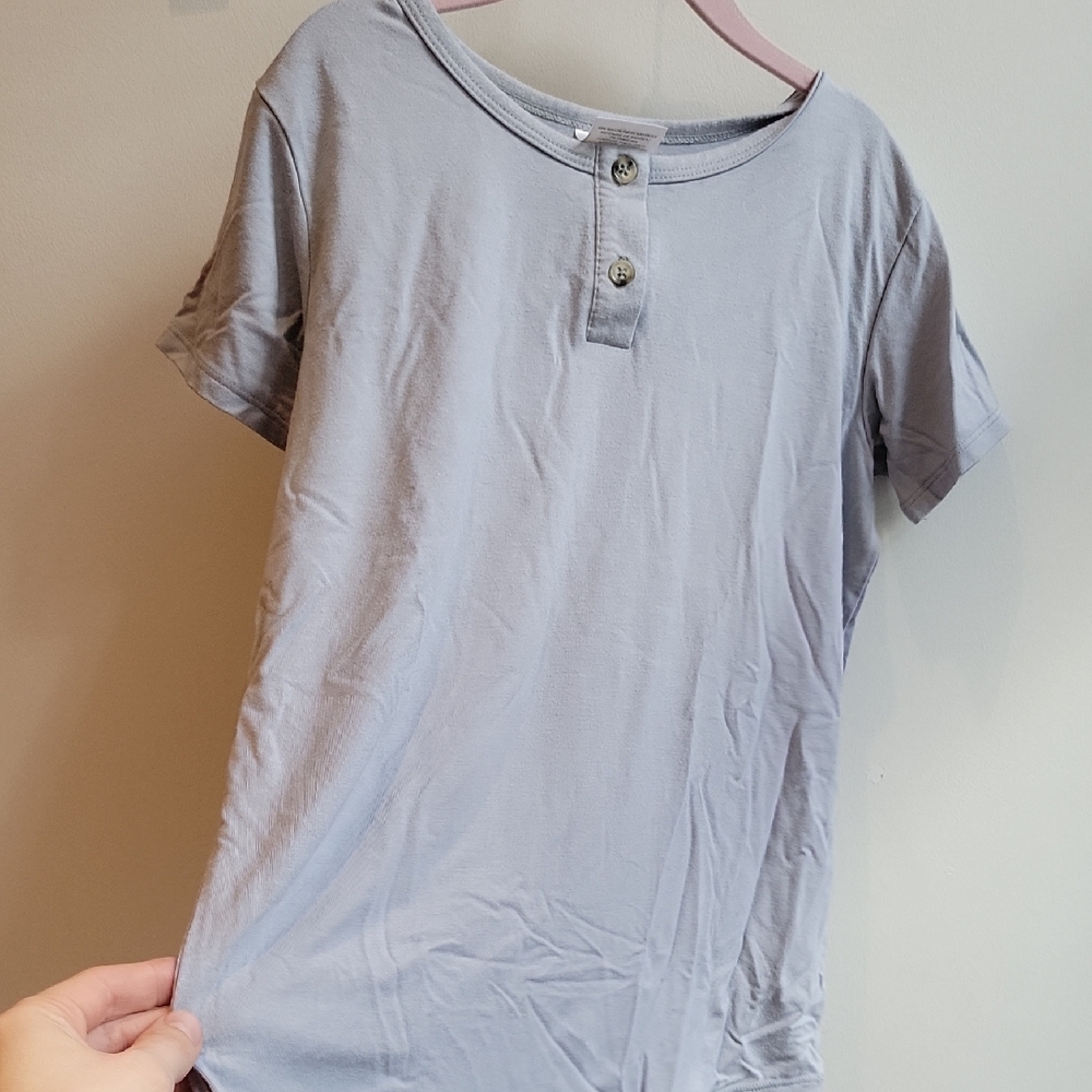 Jax And Lennon Henley Tee 6/7 Baby Blue